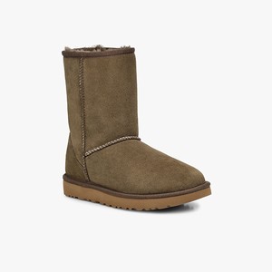 Ugg Classic Short II Women Classic Boots Olive (6819IRTYJ)